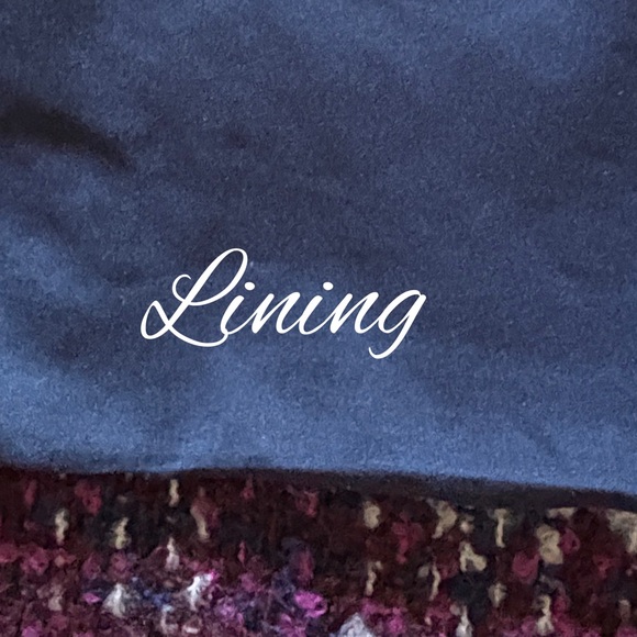 White House Black Market Wine & Navy Blue Tweed Military Jacket Size 2 - Picture 7 of 11